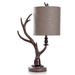 Loon Peak® Ammadas 30" Table Lamp Resin/Fabric in Brown | 30 H x 20 W x 12 D in | Wayfair 64F658264D664C40BF91875542448B3D