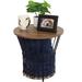 17 Stories Pedestal End Table w/ Storage Wood in Black/Brown | 17.25 H x 17.25 W x 17.25 D in | Wayfair 3B9051F070AC47A0838013C0A4057659