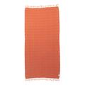 InfuseZen Light Green Stonewashed Cotton Bath Or Beach Turkish Towel Peshtemal 100% Cotton in Orange/Red | 33 W in | Wayfair STO-ORANGE