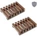 Millwood Pines Waxter Wooden Soap Dish Manufactured Wood in Brown | 0.78 H x 4.33 W x 3.14 D in | Wayfair A8235EA203CC4793A3D6ECF2D373E196