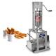 DISHENGZHEN Commercial Maker Churros Machine,5L Stainless Steel Vertical Spanish Donut Churros Machine Maker Snack Equipment with 6L Electric Deep Fryer and Stand for Restaurant Home Use,220V