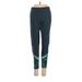 Reebok Active Pants - Super Low Rise: Teal Activewear - Women's Size Small