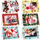 Christmas Photo Frame Greetings Cards with White Envelopes 72 Count Photo Sleeve Christmas Cards Fits 4 x 6 Photo Insert Christmas Card Photo Frames for Xmas Greeting Note Cards (Diverse Style)