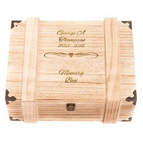 Personalised Keepsake Box Extra Large Personalised Memory Box for Wedding Baby Gift Baby Memory Boxes Present Bride Groom Crate Christening Cards Christening