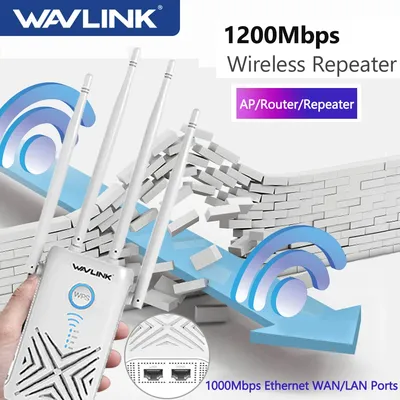 Wavlink-répéteur wi-fi double bande 1200/5G 4x5dbi 2.4 mb/s Gigabit routeur/Point d'accès sans