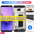 Écran tactile LCD TFT avec châssis testé pour Samsung S8 plus G955 G955fd G955F