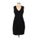 Gap Outlet Casual Dress - Sheath V Neck Sleeveless: Black Print Dresses - Women's Size X-Small