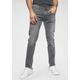 Slim-fit-Jeans REPLAY "Anbass Superstretch" Gr. 36, Länge 36, grau (grey) Herren Jeans Slim Fit