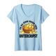 Damen Ich Bin Schon Wieder Total Unterchipst Kartoffelchips Chips T-Shirt mit V-Ausschnitt