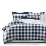 Lumberjack Check Indigo/White Comforter and Pillow Sham(s) Set
