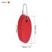 2pcs Floating Keychain Oval Key Chain Buoyant Keyrings for Boating, Red Yellow - Multicolored