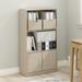 Furinno Gruen 3-Tier Open Shelf Bookcase with 2 Doors Storage Cabinet