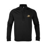 Youth Levelwear Black Anaheim Ducks Cali Insignia Quarter-Zip Pullover Top