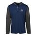 Men's Levelwear Navy/Charcoal Edmonton Oilers Spector Quarter-Zip Pullover Top