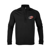 Youth Levelwear Black Carolina Hurricanes Cali Insignia Quarter-Zip Pullover Top