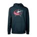 Youth Levelwear Navy Columbus Blue Jackets Team Podium Core Fleece Pullover Hoodie