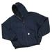 Carhartt Jackets & Coats | Carhartt J131 Thermal Lined Jacket Hoodie 2xl Tall Blue Loose Fit Canvas Duck | Color: Blue | Size: 2xlt