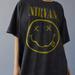 Urban Outfitters Tops | - Nirvana Shirt Sz O/S | Color: Black | Size: O/S