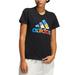 Adidas Tops | Adidas Womens Cotton Printed-Logo T-Shirt X-Small | Color: Black | Size: Xs