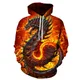 Sweat à capuche imprimé dragon 3D pour hommes sweats à capuche drôles streetwear Harajuku sweat à