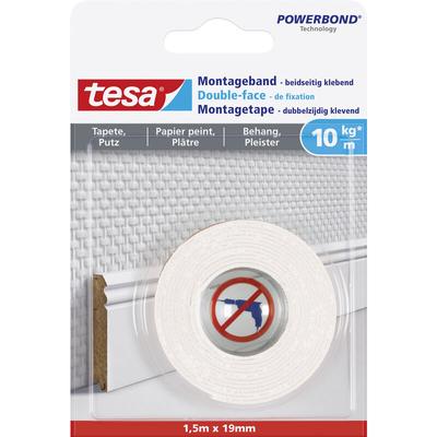 Montageband 1,5 m x 19 mm, weiß Montagekleber - Tesa Image