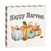 Happy Harvest Pumpkins Block - 1"W X 4.75"L X 4.75"H