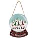 Gnome Trio Wooden Snow Globe Ornament - 0.25"W X 5"L X 6.75:"H