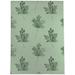 MAPLE LEAF GREEN Outdoor Rug by, Becky Bailey