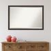 Beveled Wood Wall Mirror - Ashton Black Frame - Ashton Black