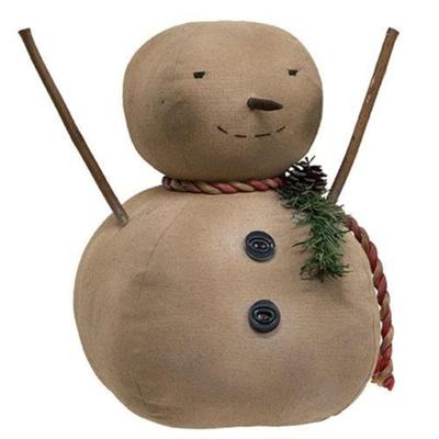 Chubs Snowman - Brown - 10.5" high by 12" wide by 7.5" deep