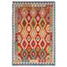 Bohemian Turkish Noel Hand-Woven Kilim Rug - 5'0'' x 6'3'' - 5'0'' x 6'3''