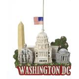 Kurt Adler City Travel Washington DC Hanging Figurine Ornament, Resin in Green/Red/White | 3.25 H x 2.5 W in | Wayfair C7294DC