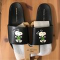 Coach Shoes | Coach X Peanuts Slide With Snoopy 12 13 | Color: Black/Green | Size: Various