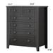 Red Barrel Studio® 6 - Drawer Accent Chest Wood in Black | 37.8 H x 33.9 W x 17.7 D in | Wayfair 9318857F0CC846F18EC5A3F7756E6544