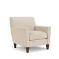 Armchair - Latitude Run® 34" W Armchair Wood/Fabric/Other Performance Fabrics in White/Brown | 36 H x 34 W x 36 D in | Wayfair