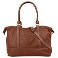 Reisetasche SAMANTHA LOOK Gr. B/H/T: 42 cm x 30 cm x 15 cm onesize, braun (cognac) Taschen Handgepäck