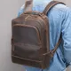 Sac à Dos Vintage en Cuir group pour Homme et Femme Adapté à un Ordinateur Portable de 14 Pouces