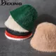 Chapeau moelleux chaud en fourrure de lapin casquette décontractée Bob ander chapeau de poisson