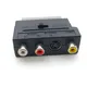 Adaptateur audio péritel RVB vers composite 3RCA S-Video AV TV enregistreur vidéo DVD adaptateur