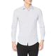 HUGO Herren Kenno Bedrucktes Slim-Fit Hemd aus funktionalem Stretch-Jersey Weiß 42