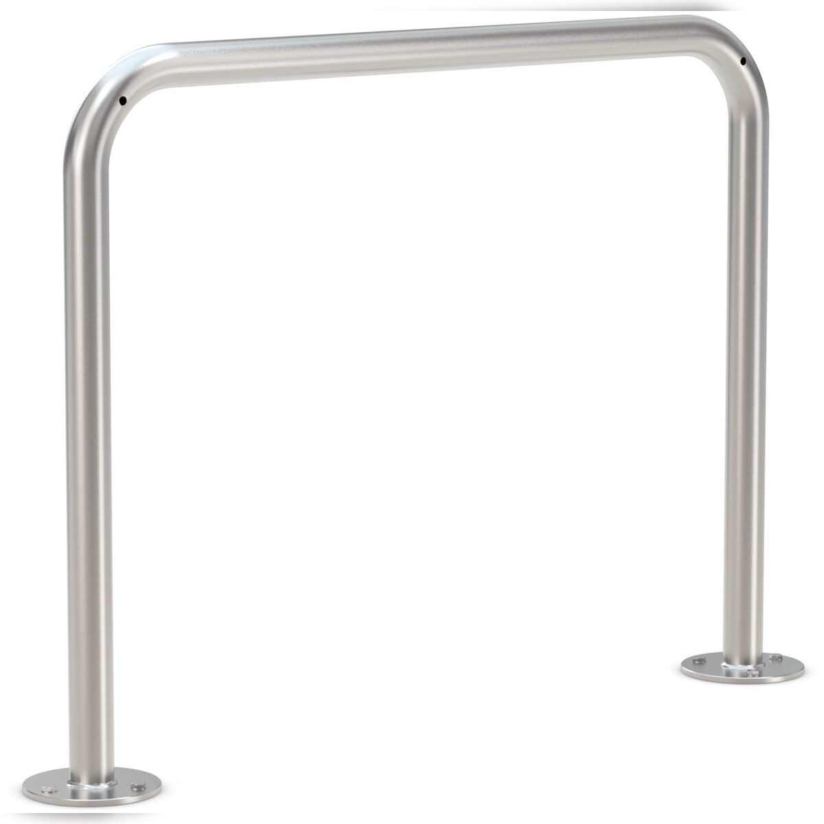 Fahrrad Anlehnbügel 9111 Edelstahl | 1000mm | Fahrradständer für 2 Fahrräder zum Aufdübeln | Anlehnparker Einzelständer Image