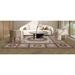 Brown/White 120 x 96 x 0.25 in Area Rug - Bokara Rug Co, Inc. Southwestern Hand-Knotted Area Rug in Brown/Beige/White | Wayfair AUWVAB005BR0080A0