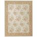 Green/Pink 120 x 48 x 0.25 in Area Rug - Bokara Rug Co, Inc. Floral Hand-Knotted Area Rug in Pink/Green/Beige | 120 H x 48 W x 0.25 D in | Wayfair