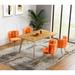 Side Chair - Willa Arlo™ Interiors Yorba 23.6" Wide Tufted Velvet Side Chair Velvet in Orange | 29.5 H x 23.6 W x 20.9 D in | Wayfair