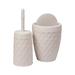 Mind Reader 2.11 Gallon Swing top Trash Can Sets Plastic in White | 11.2 H x 8.8 W x 8.8 D in | Wayfair CRYSTOIL-IVO