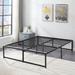 The Twillery Co.® Mclea 18" Steel Platform Bed Metal in Black | 18 H x 60 W x 80 D in | Wayfair 7B8A0EC274694A13B09254C20D31DE1D