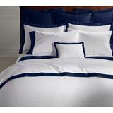Ralph Lauren Bedding | Nip Ralph Lauren Organic Cotton Sateen Navy Border Duvet Cover - King $470 | Color: Blue/White | Size: Os