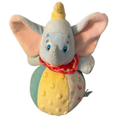 Disney Toys | Kids Preferred Disney Baby Dumbo Stuffed Toy Plush Chime Elephant Ball | Color: Blue/Pink | Size: 8”