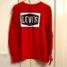 Levi's Shirts | Levi’s Levi Strauss & Co Long Sleeve Spell Out Graphic Logo Tee T Shirt Red | Color: Black/Red | Size: M