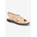 Wide Width Women's Claudia Sandal by Easy Street in Sand (Size 11 W)